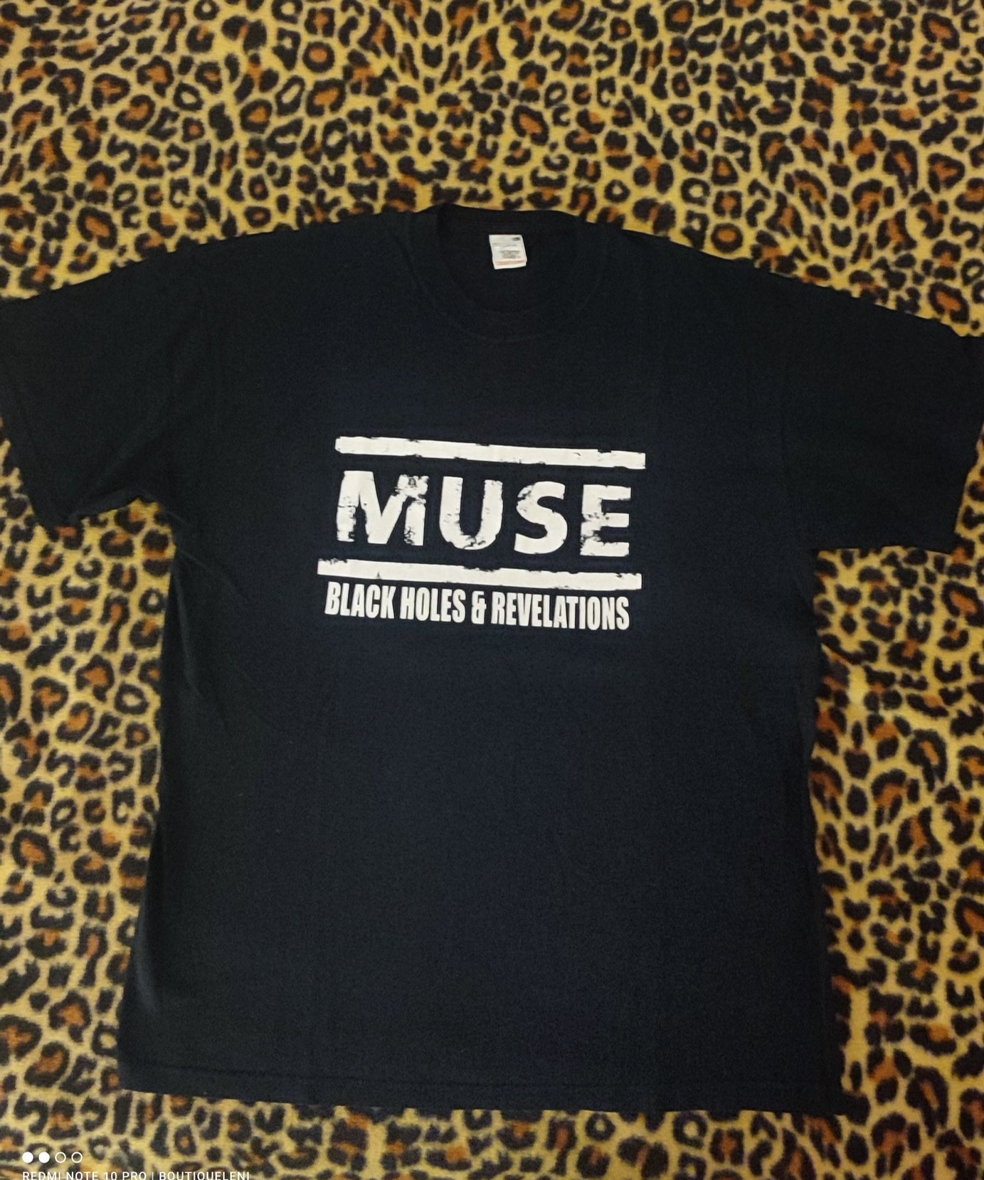 T shirt vintage Muse concerto Verona Italia L nera