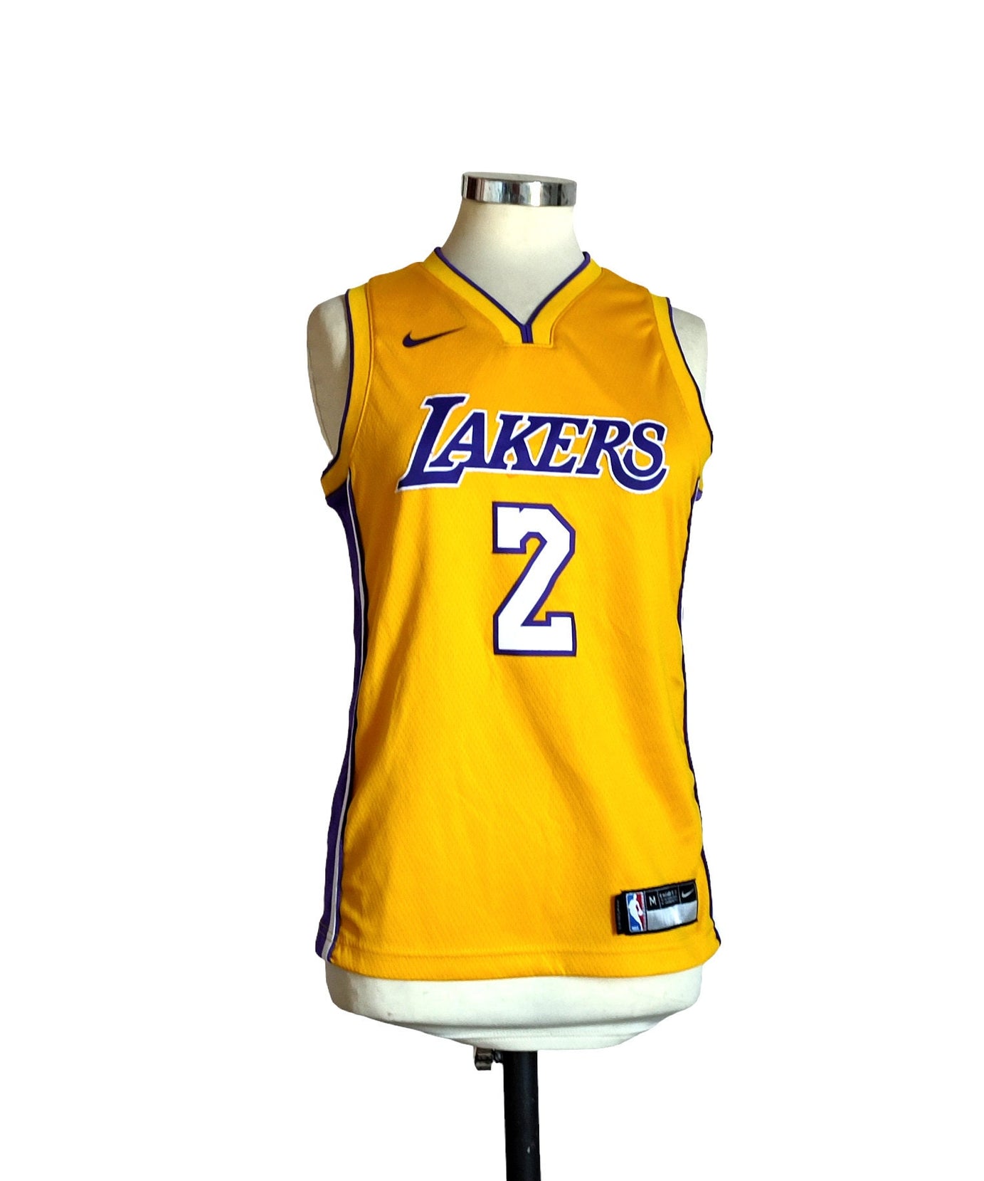 Nike canotta basket vintage Lakers Lonzo Ball  num 2 M (10/12) dry fit NBA