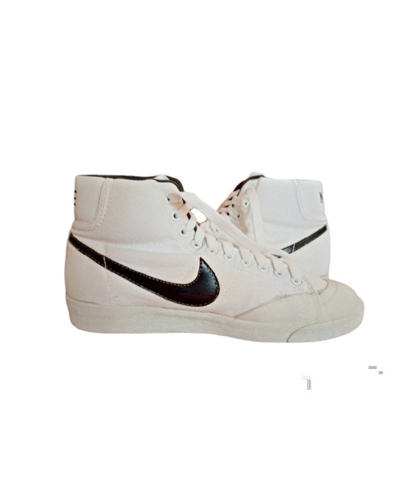 Nike Blazer alte sneakers 1981 tela bianche nere US 8.5