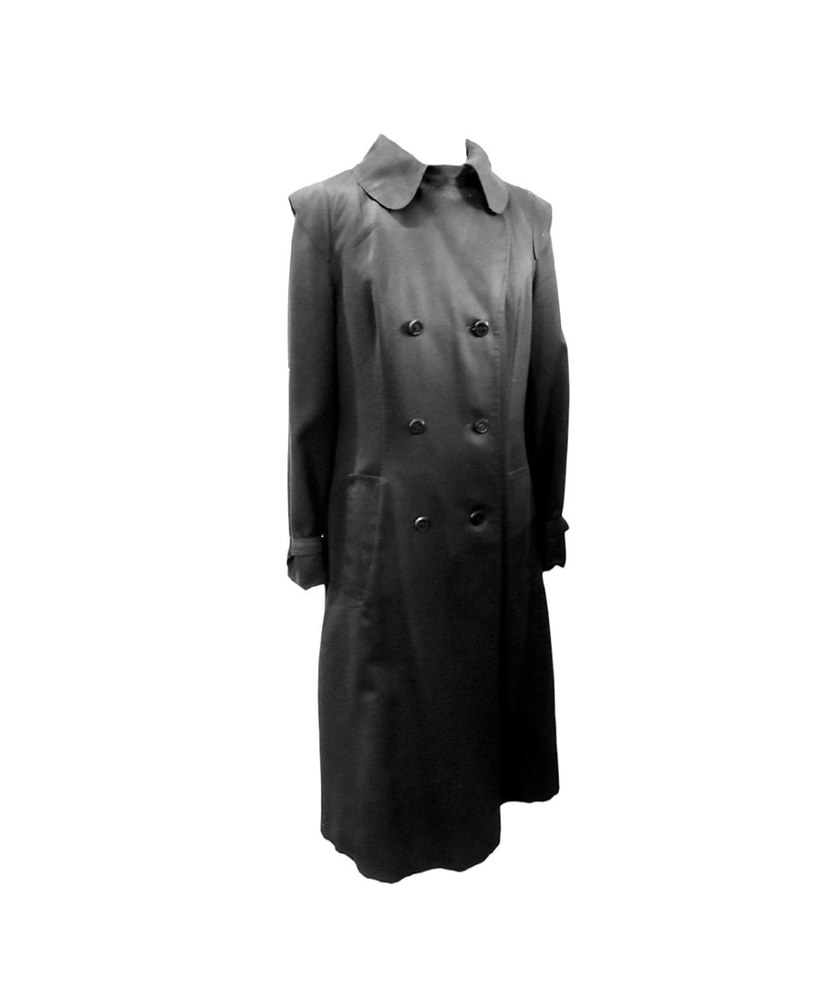 Louis Feraud France trench donna vintage anni 70 nero