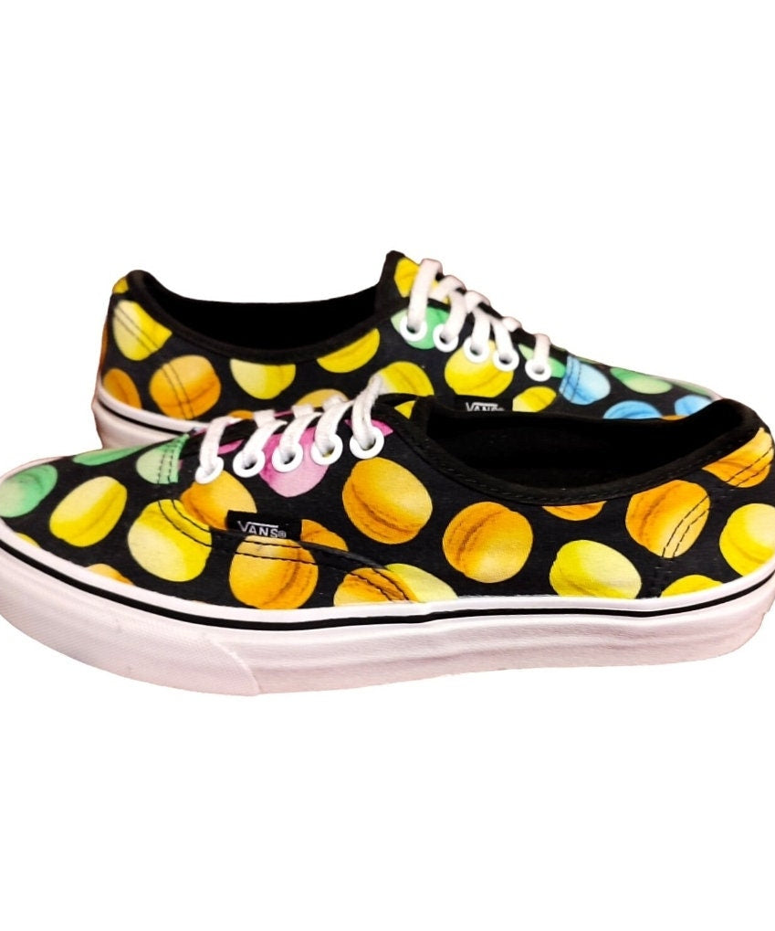 Vans sneakers basse macarons dolcetti pasticcini nero arcobaleno 38.5 US wo's 8 US men 6.5