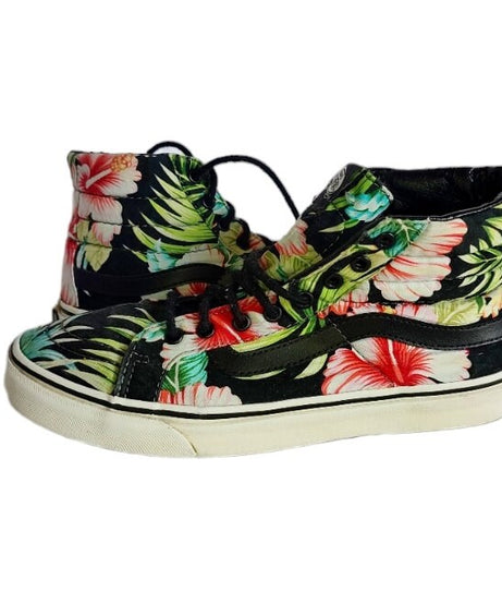 Vans sneakers alte old school fiori nere EU 39