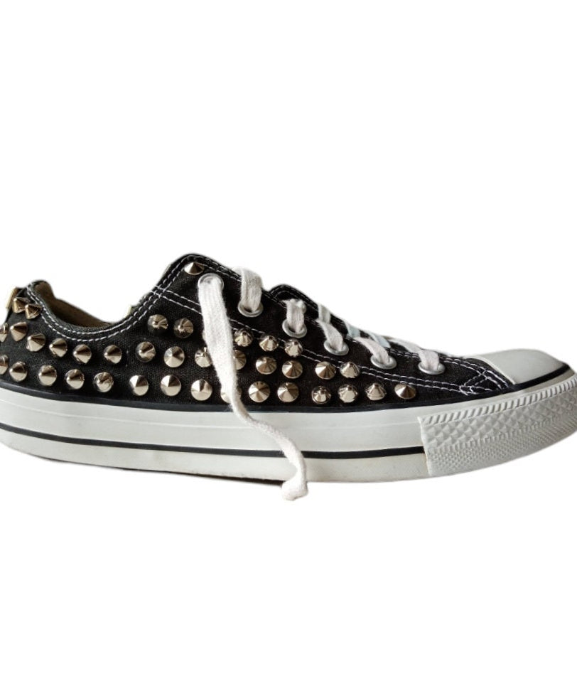 Converse Chuck Taylor sneakers nere con borchie US 8 EU 41 1/2 UK 8