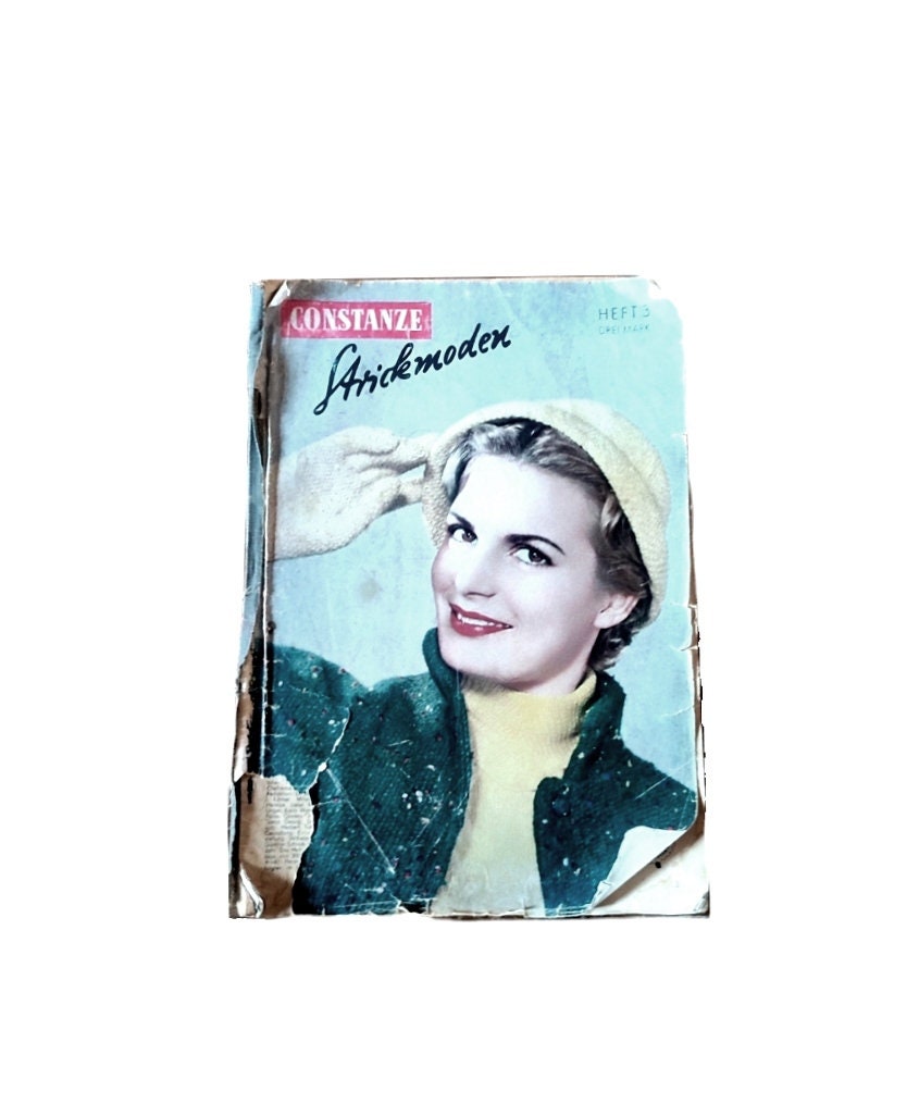 Constanze Strickmode Heft  rivista cartamodello moda maglieria anni 40/50 Germania