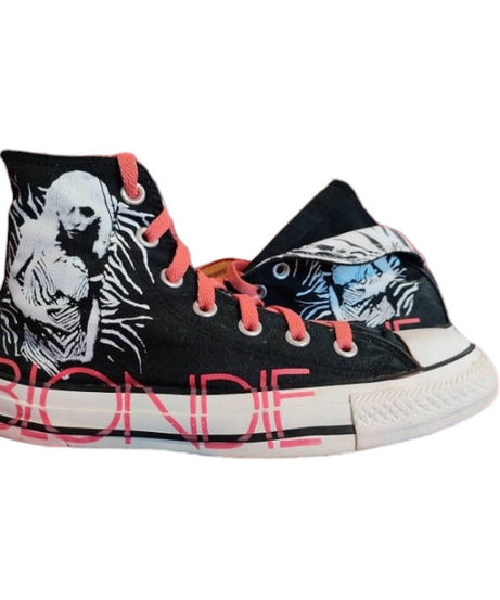 Converse Chuck Taylor sneakers alte Blondie punk rock nere bianche wo's 7 EUR 37.5 zebra