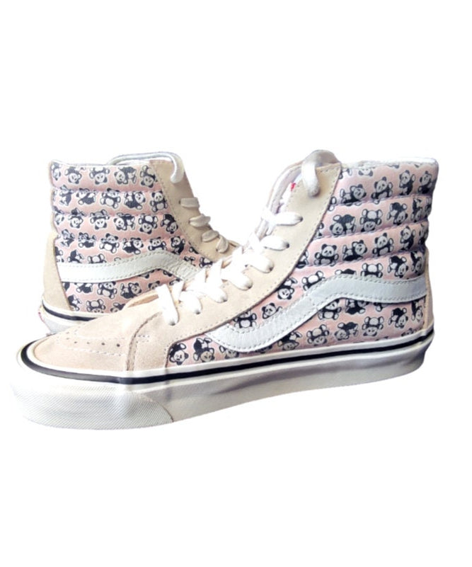 Vans high top sneakers panda  pink  EU 40.5 US men 8 Us wo's  9.5 old school style 38